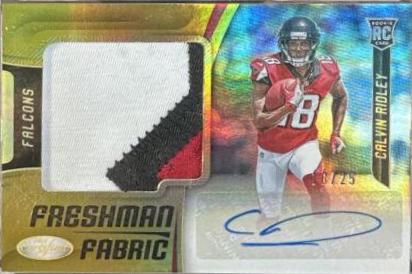 Calvin Ridley [Freshman Fabric Mirror Gold Signature] #211