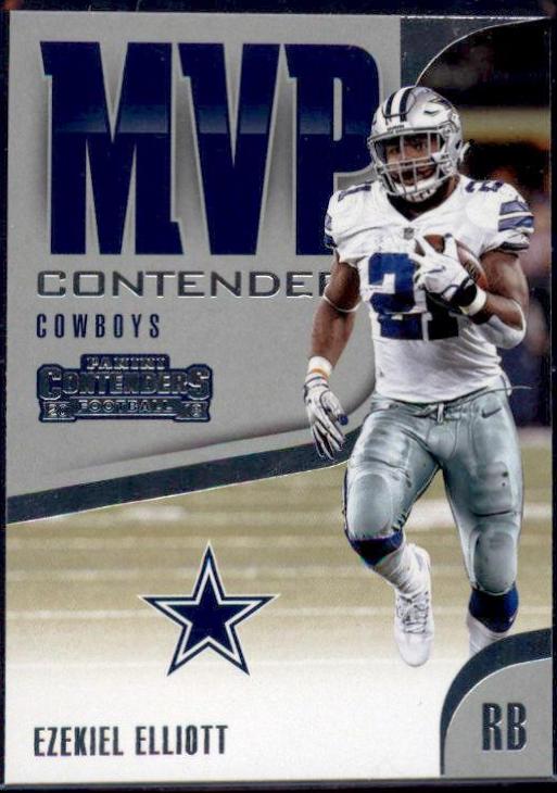 Ezekiel Elliott Football Cards 2018 Panini Contenders MVP
