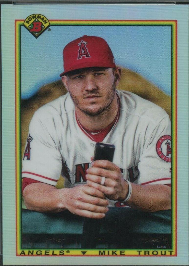Mike Trout #90BMT 2020 Bowman Chrome 1990 Baseball