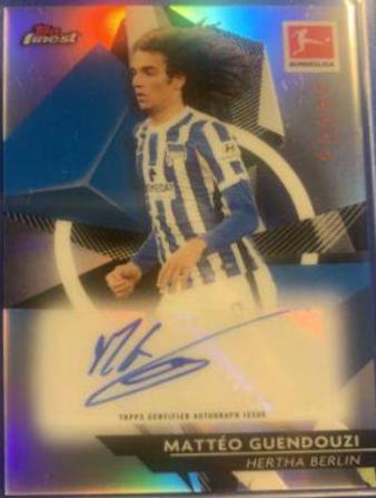 Matteo Guendouzi #BCA-MGU 2020 Topps Finest Bundesliga Autographs Soccer