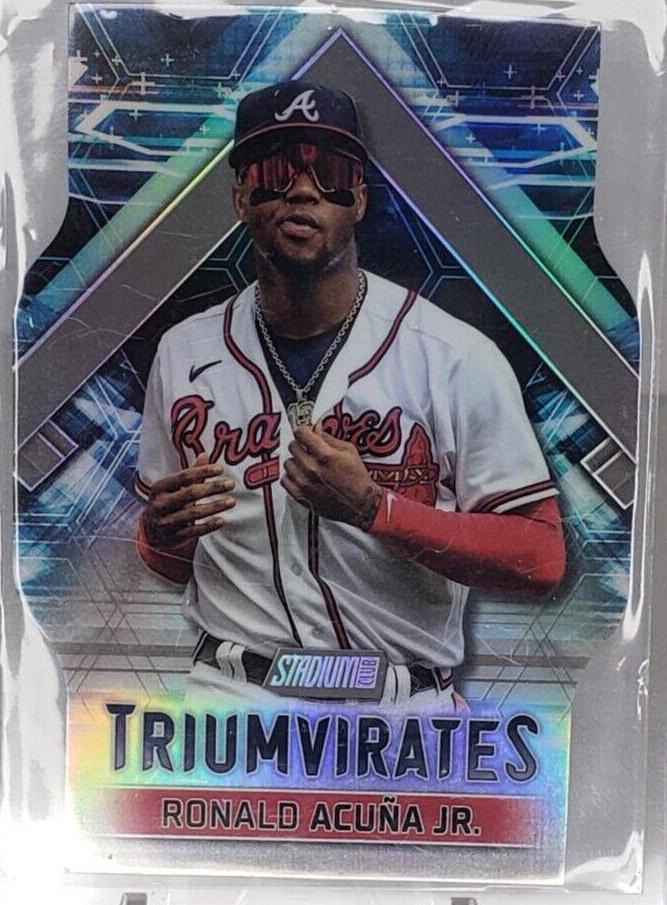 Ronald Acuna Jr. #T-17 Baseball Cards 2023 Stadium Club Triumvirates