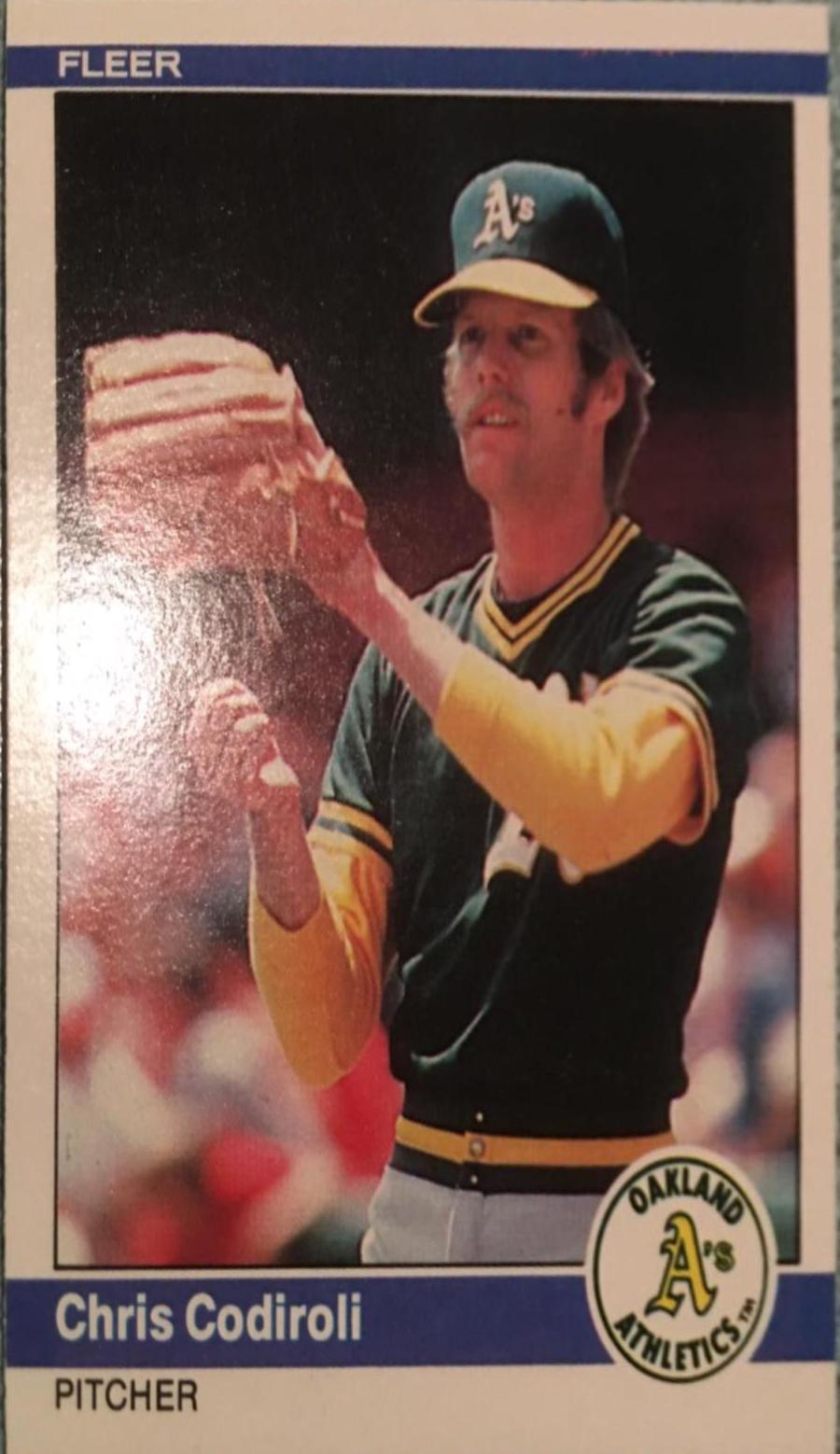 Chris Codiroli #441 Baseball Cards 1984 Fleer