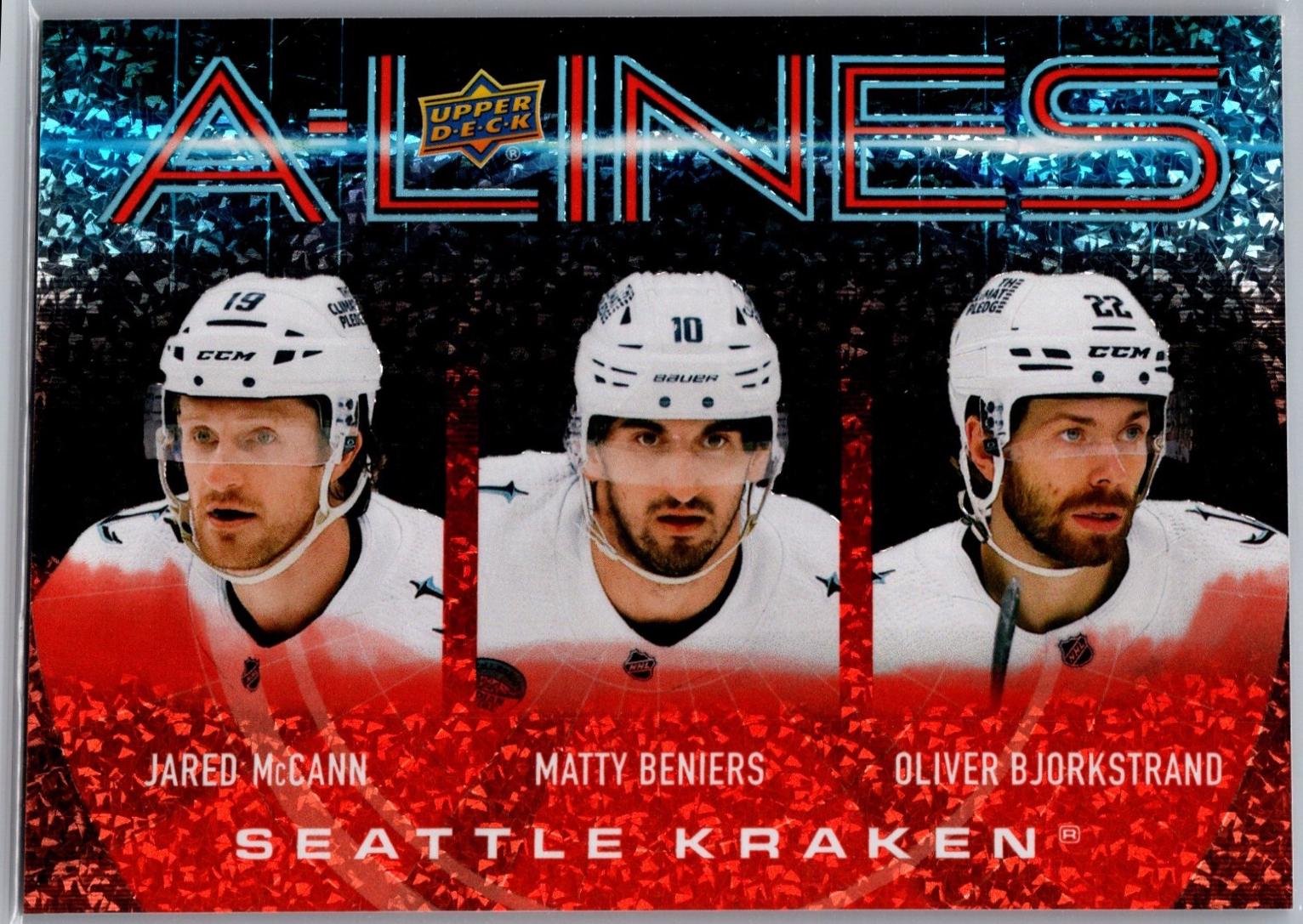 Jared McCann / Matty Beniers / Oliver Bjorkstrand [Red] #AL-25