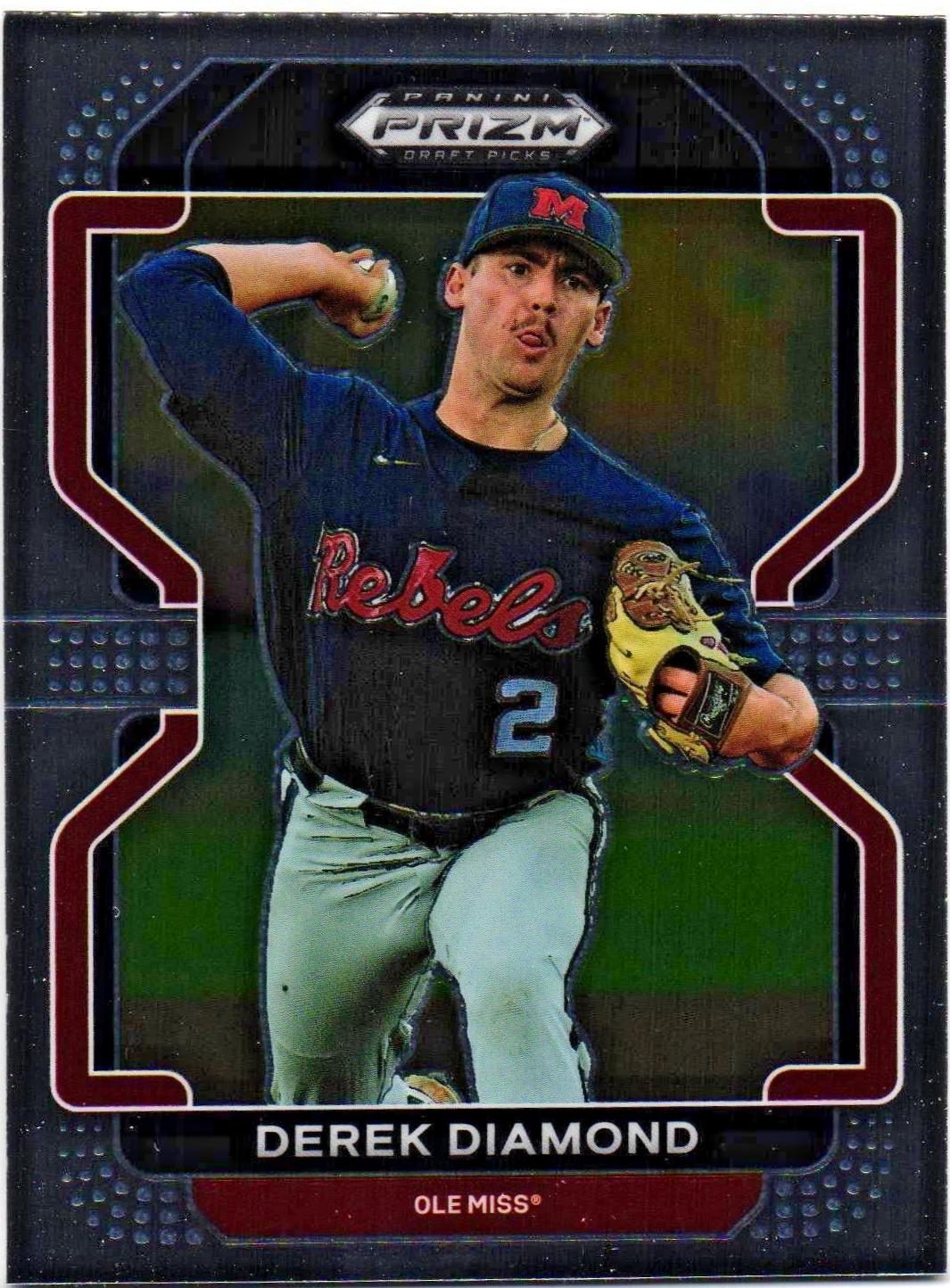 Derek Diamond #PDP170 Baseball Cards 2022 Panini Prizm Draft Picks