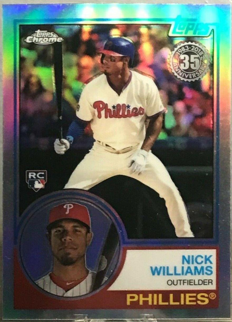 Nick Williams #83T-20 Baseball Cards 2018 Topps Chrome 1983