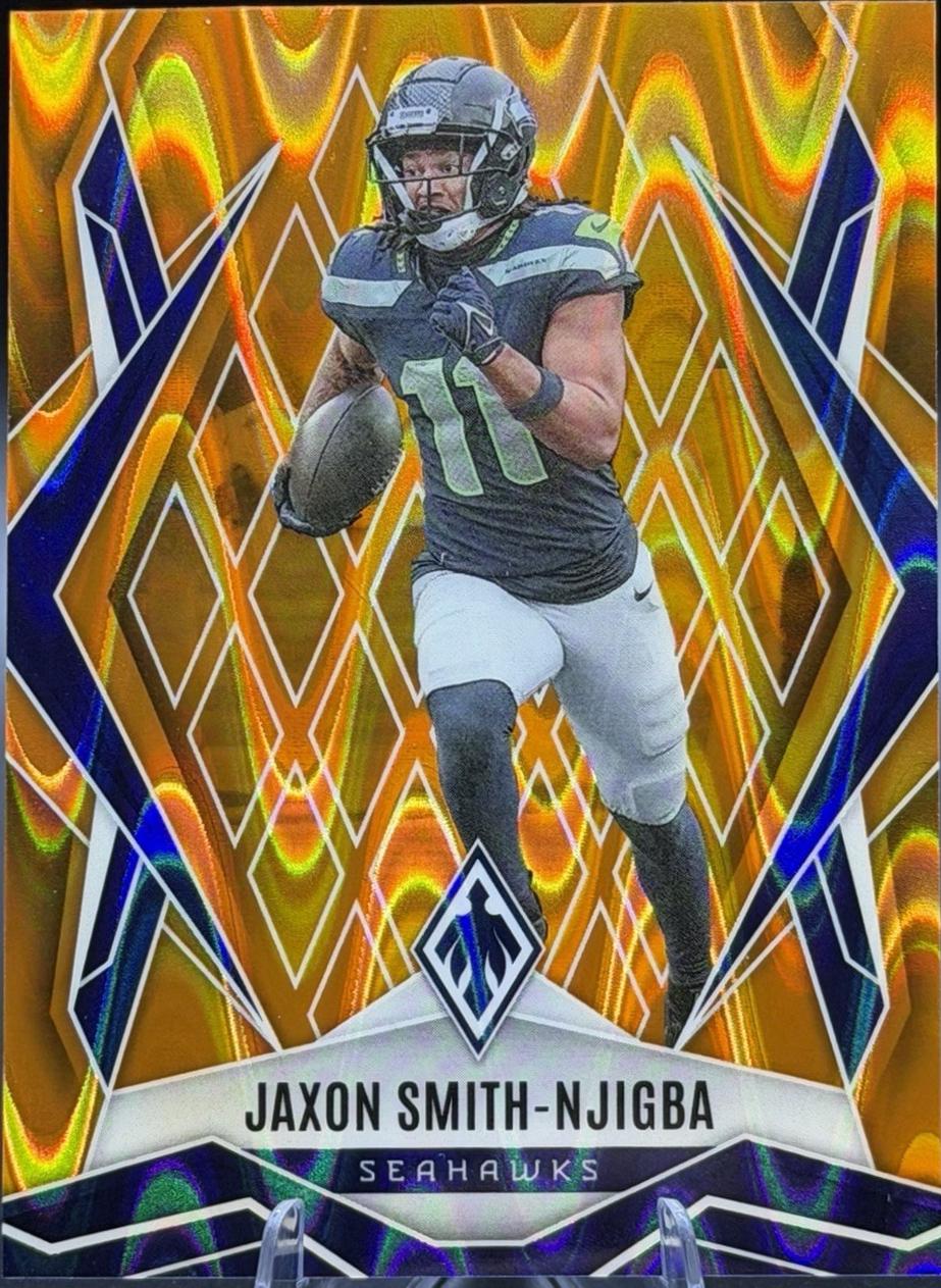 Jaxon Smith-Njigba [Orange Seismic] #69 Prices | 2025 Panini