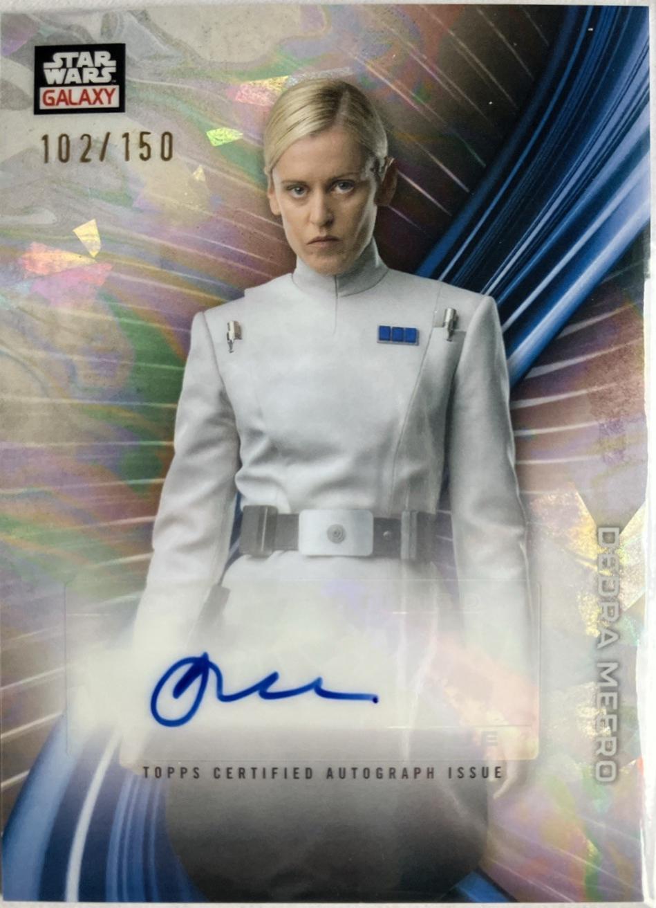 Denise Gough — Dedra Meero ORANGE REFRACTOR trading card from 2025 Topps 2025 Topps Chrome Star Wars Galaxy