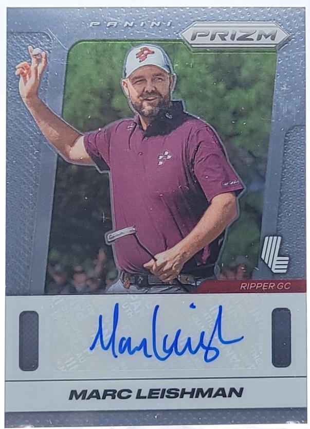 Marc Leishman #15 2025 Panini Prizm LIV Throwback Signature Golf