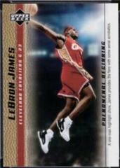LeBron James [Gold] #13 Basketball Cards 2003 Upper Deck Phenomenal Beginning Prices