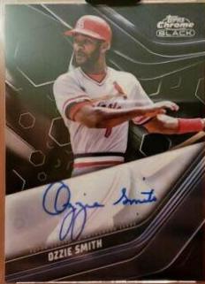 Ozzie Smith #CBA-OS 2023 Topps Chrome Black Baseball Autographs