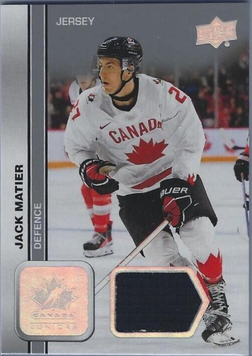 Jack Matier #12 2023 Upper Deck Team Canada Juniors Hockey