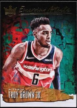 Troy Brown Jr. #1 Basketball Cards 2018 Panini Court Kings Emerging Artists