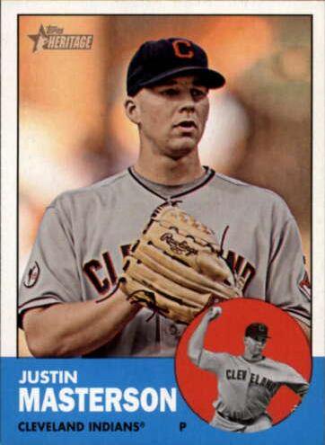 Justin Masterson #14 Baseball Cards 2012 Topps Heritage