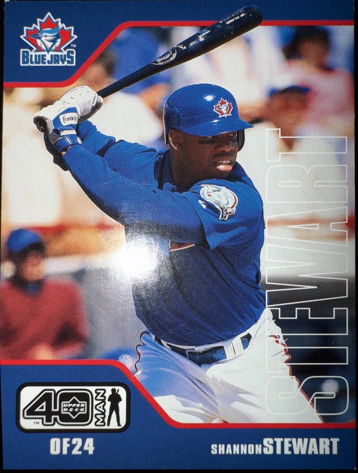 Shannon Stewart #75 Baseball Cards 2002 Upper Deck 40 Man