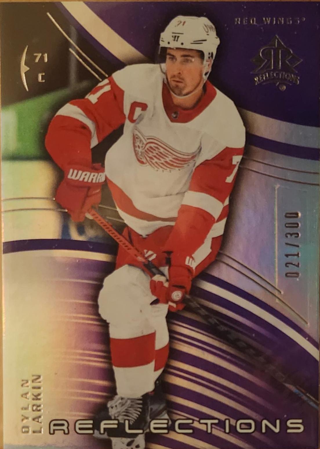 Dylan Larkin Triple dimensions reflections #16 2020 Upper Deck Triple Dimensions Reflections Hockey