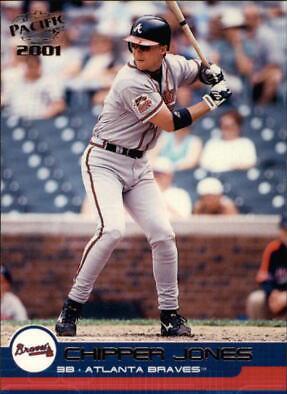 Chipper Jones #36 Baseball Cards 2001 Pacific