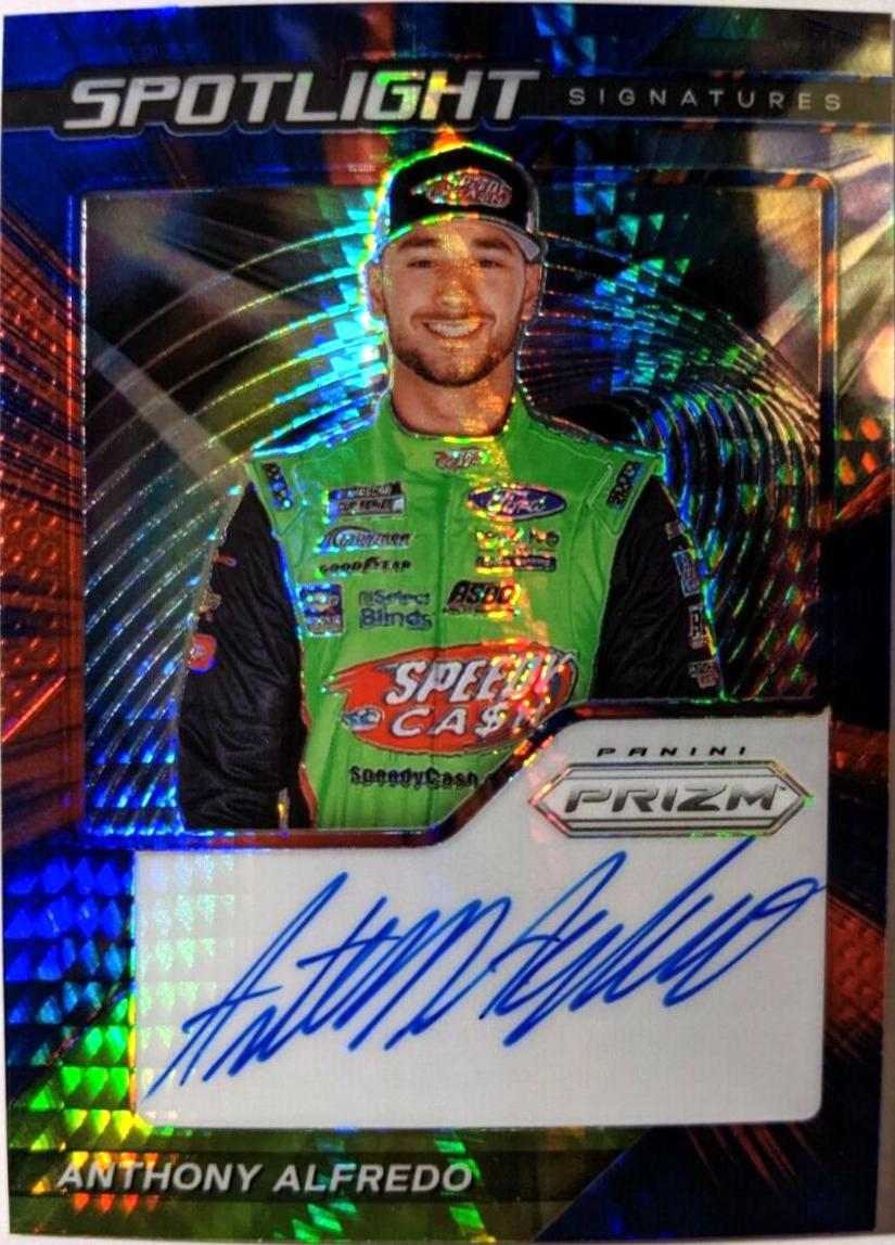 Anthony Alfredo #SS-AA Racing Cards 2021 Panini Prizm Spotlight Signatures