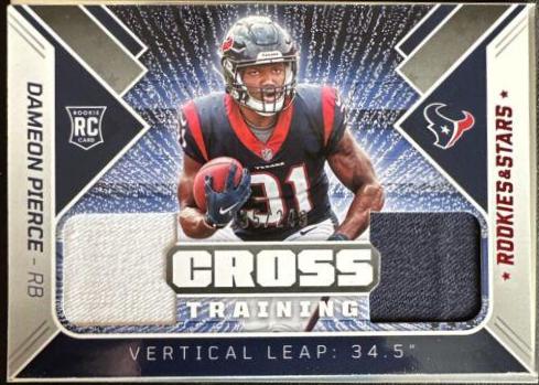 Dameon Pierce #CT-DP Football Cards 2022 Panini Rookies & Stars Cross Training