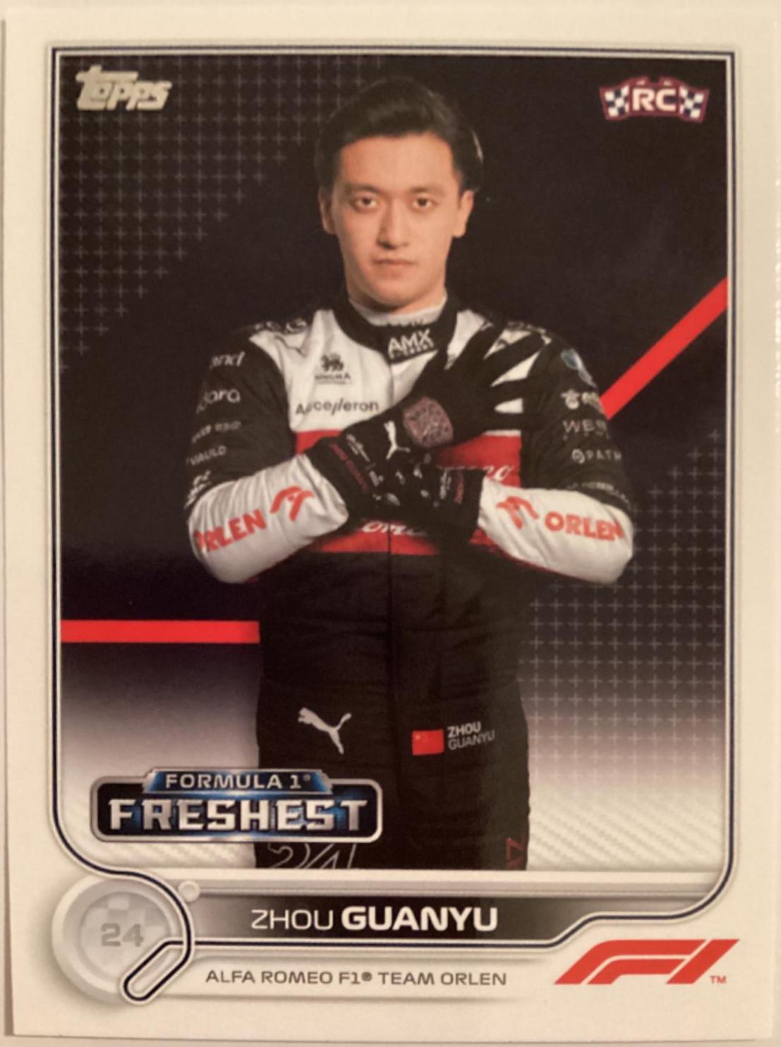 Zhou Guanyu #200 Racing Cards 2022 Topps Formula 1