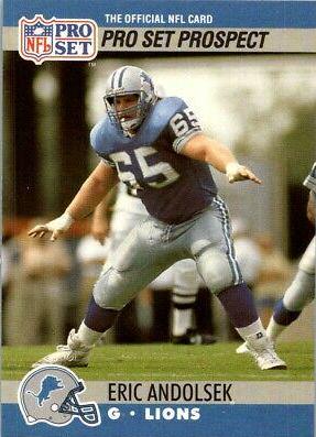 Eric Andolsek #731 Football Cards 1990 Pro Set