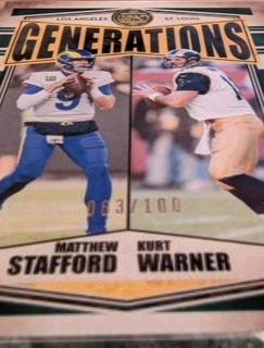 Kurt Warner, Matthew Stafford