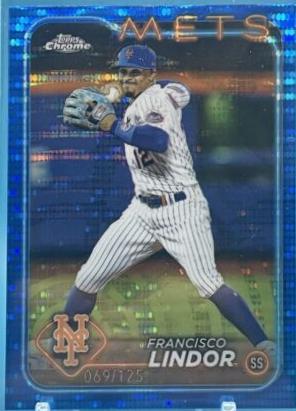 Francisco Lindor [Sonar Blue Refractor] #137