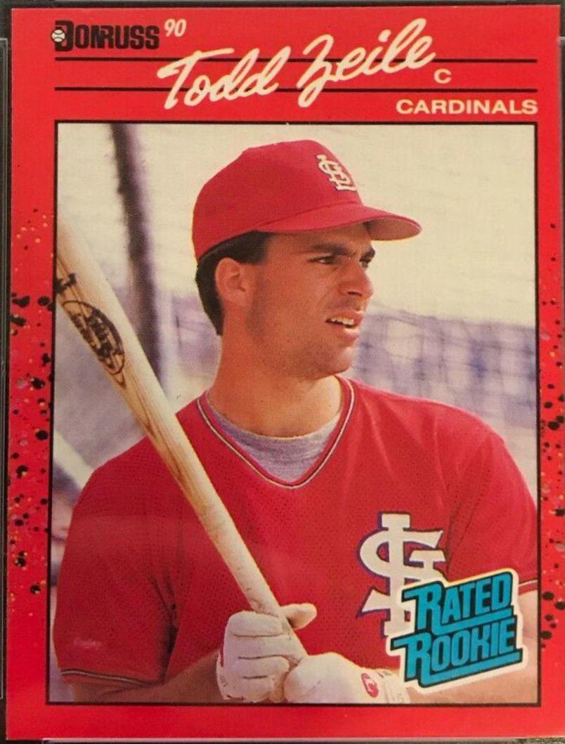 Todd Zeile #29 Baseball Cards 1990 Donruss Aqueous Test