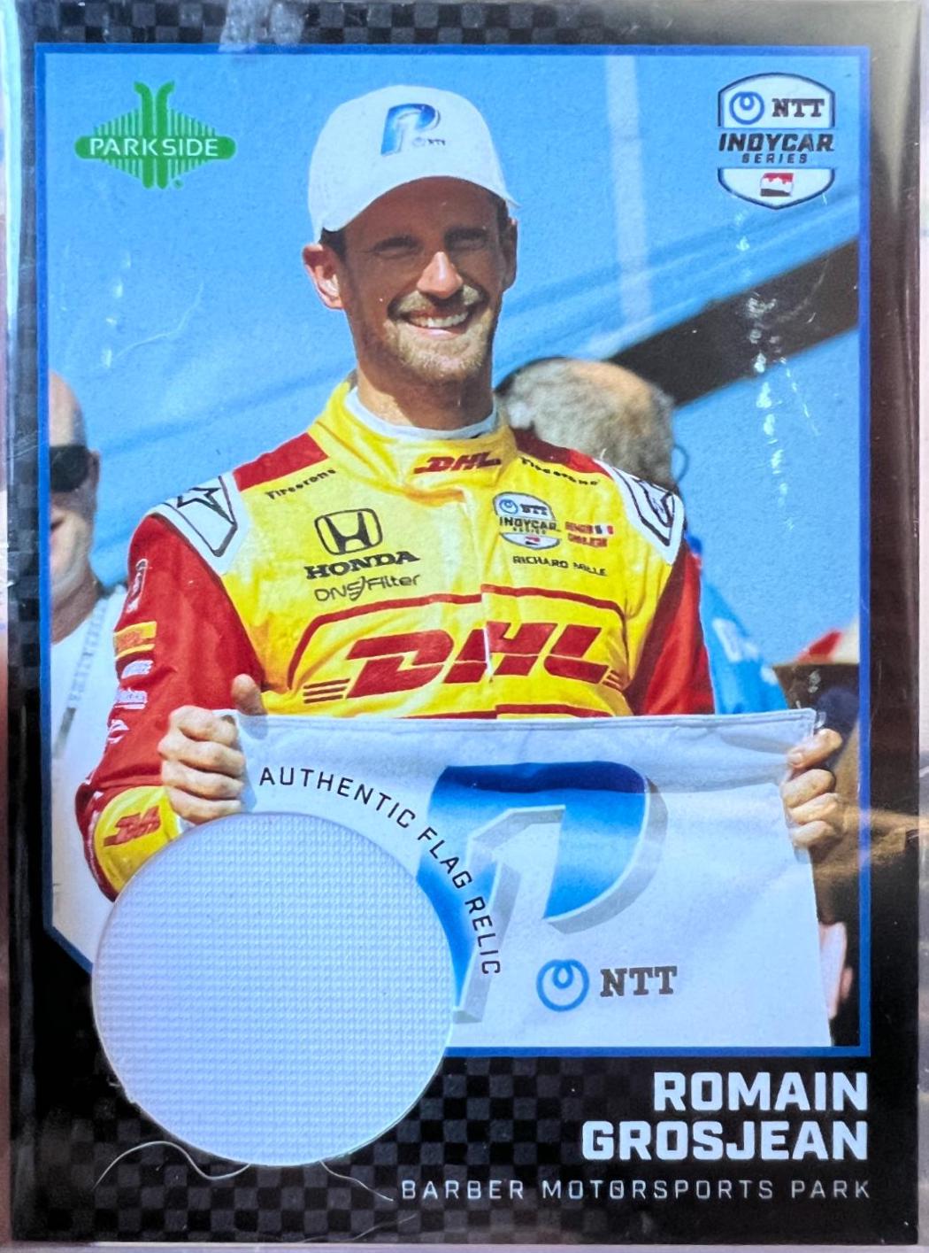 Romain Grosjean #2 Racing Cards 2024 Parkside NTT IndyCar Relic