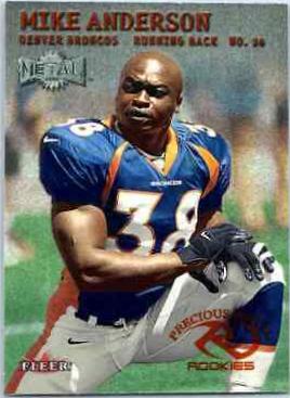 Mike Anderson #204 Football Cards 2000 Metal