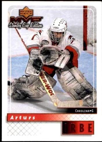 Arturs Irbe #38 Hockey Cards 1999 Upper Deck MVP Stanley Cup Edition