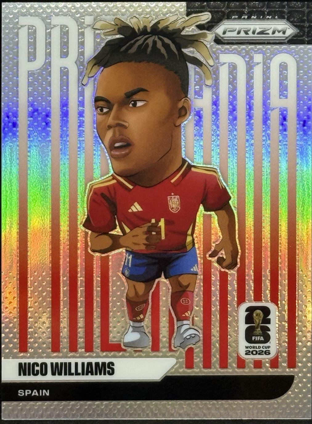 Nico Williams #3 2026 Panini Prizm FIFA Prizmania