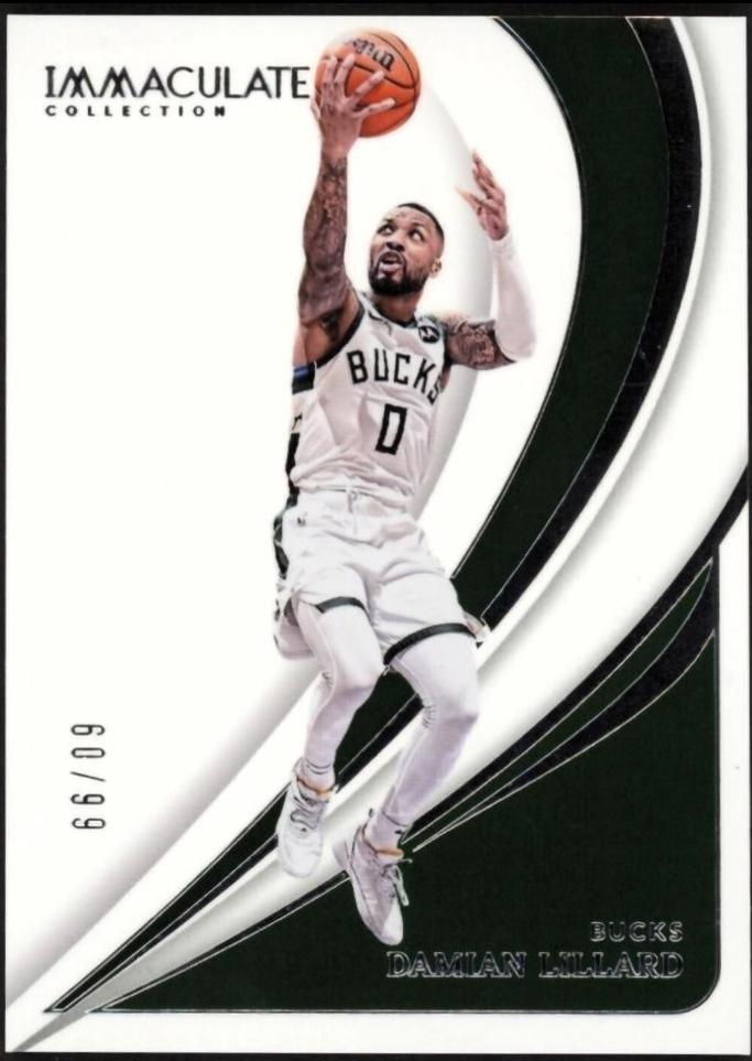 Damian Lillard #51 Basketball Cards 2023 Panini Immaculate