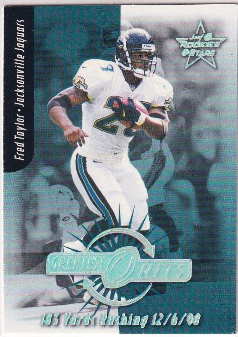 Fred Taylor #GH-25 Football Cards 1999 Leaf Rookies & Stars Greatest Hits