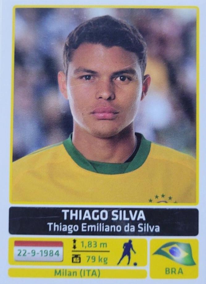 Thiago Silva #121 Soccer Cards 2011 Panini Copa America Argentina Sticker
