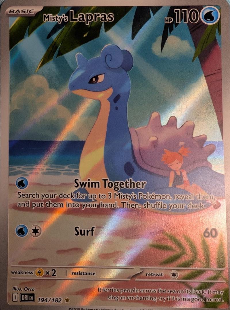 Misty's Lapras #194 Pokemon Destined Rivals