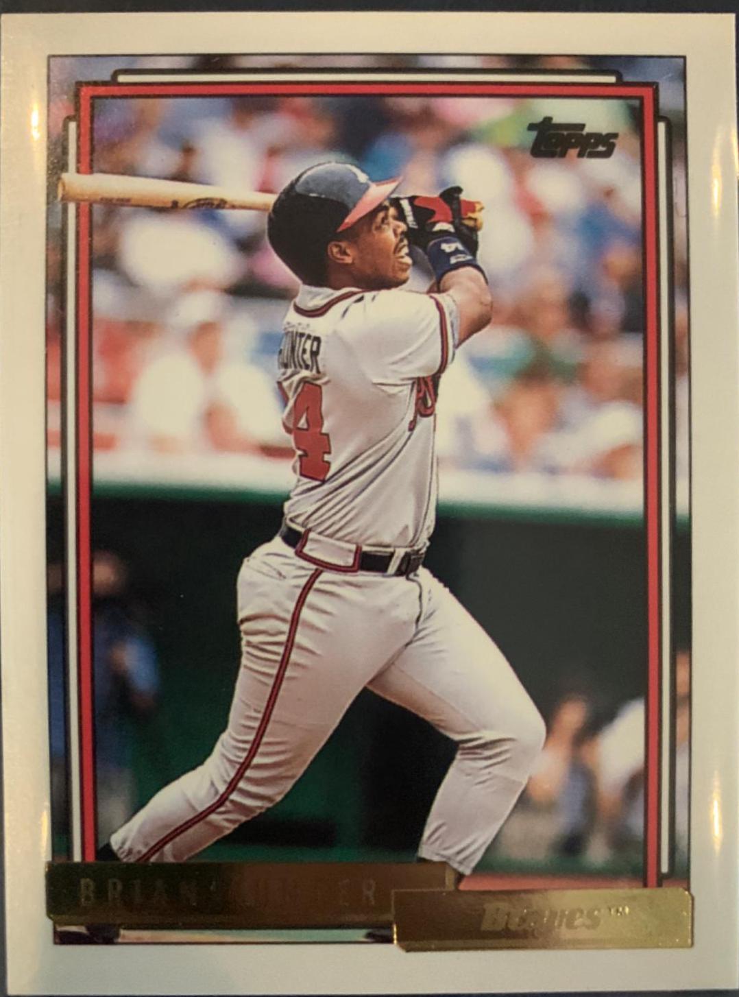 Brian Hunter #611 Baseball Cards 1992 Topps Gold