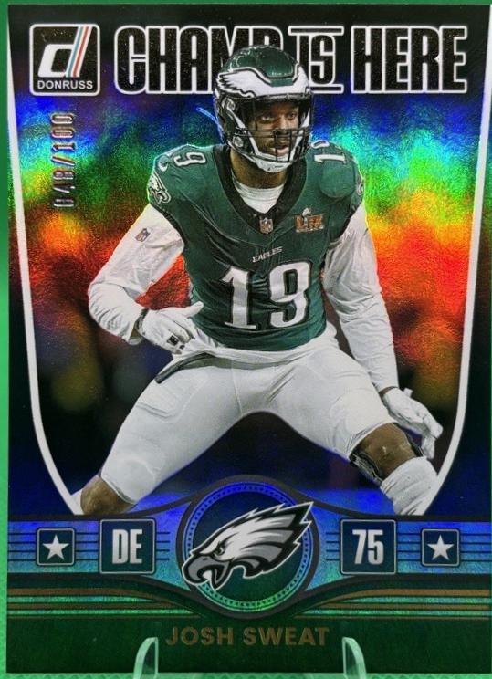 Josh Sweat [Holo] #CIH-JST Prices | 2025 Panini Donruss Champ is Here ...