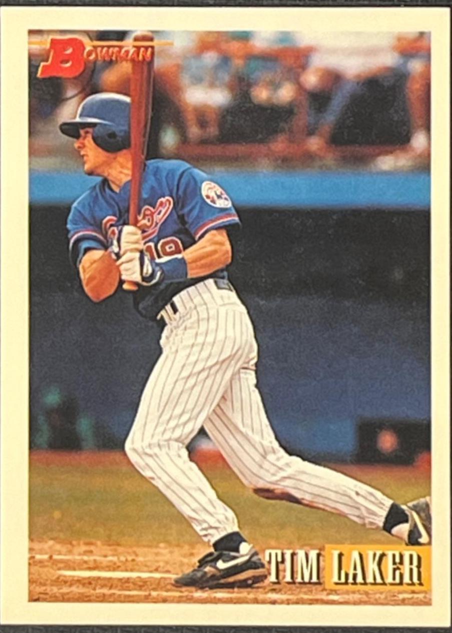 Tim Laker #156 Baseball Cards 1993 Bowman