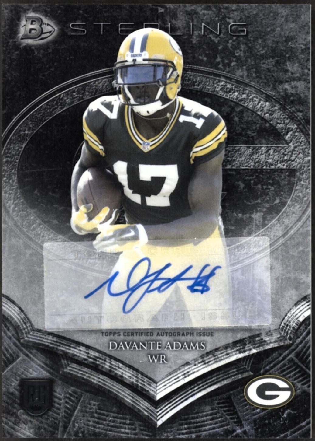 Davante Adams #BSADA Football Cards 2014 Bowman Sterling Autograph