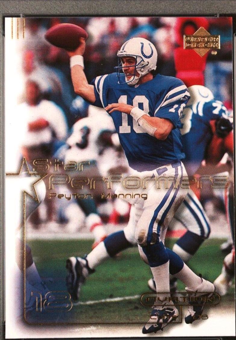 Peyton Manning #SP9 Football Cards 2000 Upper Deck Ovation Star Performers