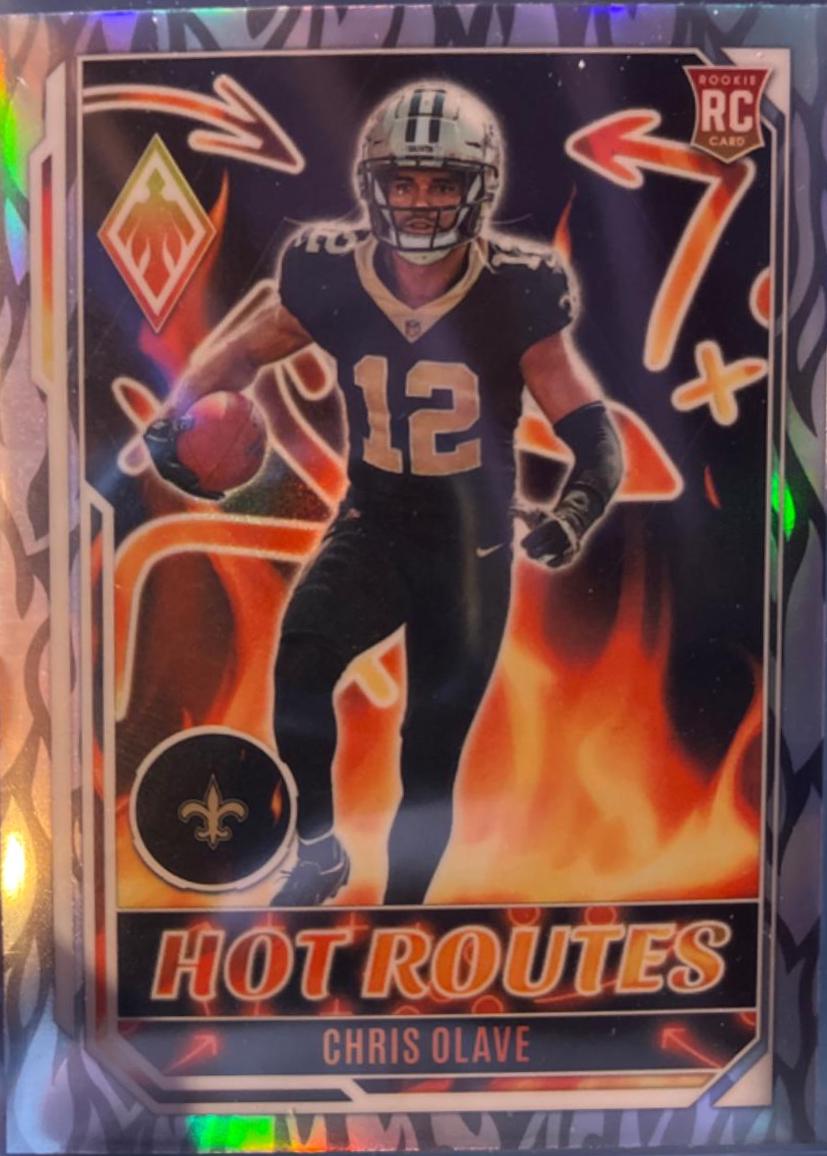 Chris Olave #HR-3 Football Cards 2022 Panini Phoenix Hot Routes