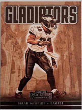 Brian Dawkins #GLD-BDA Football Cards 2022 Panini Contenders Gladiators