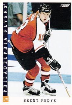 Brent Fedyk #14 Hockey Cards 1993 Score