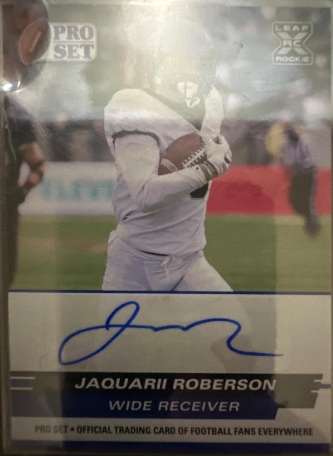 Jaquarii Roberson #PSA-JR1 Football Cards 2022 Leaf Draft Autographs