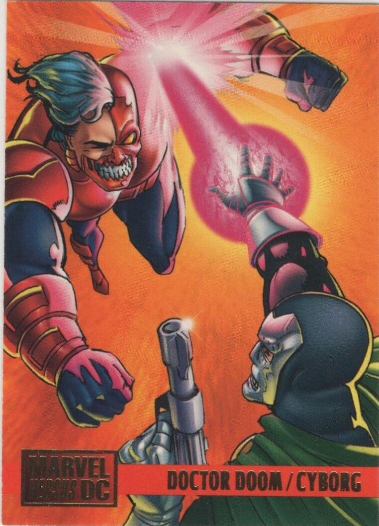 Doctor Doom / Cyborg #93 1995 Fleer DC vs Marvel