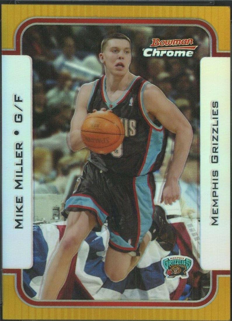 Mike Miller Chrome Gold Refractor #27 Basketball Cards 2003 Bowman