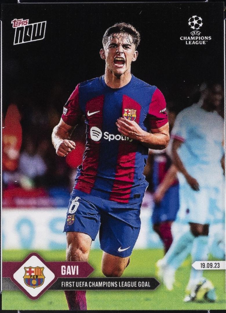 Gavi #12 2023 Topps Now UEFA Champions League