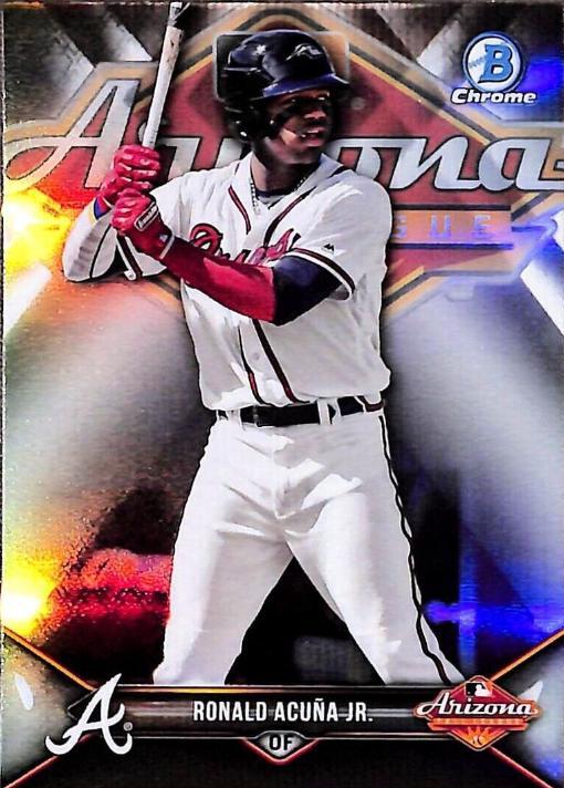 Ronald Acuna Jr #AFLRA Baseball Cards 2018 Bowman Chrome 2017 AFL Fall Stars
