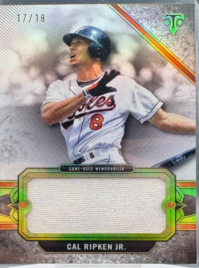 Cal Ripken Jr. #RLJ-CR Baseball Cards 2024 Topps Triple Threads Relics Legends Jumbo