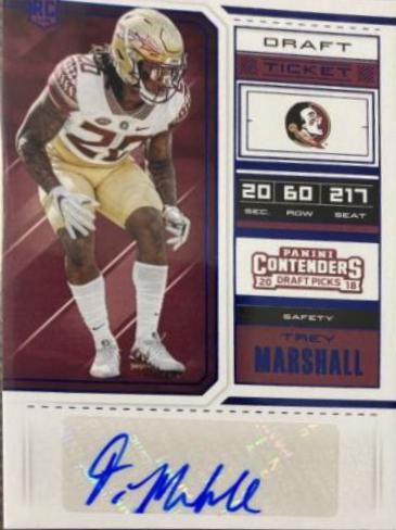Trey Marshall [Blue Foil Autograph] #252